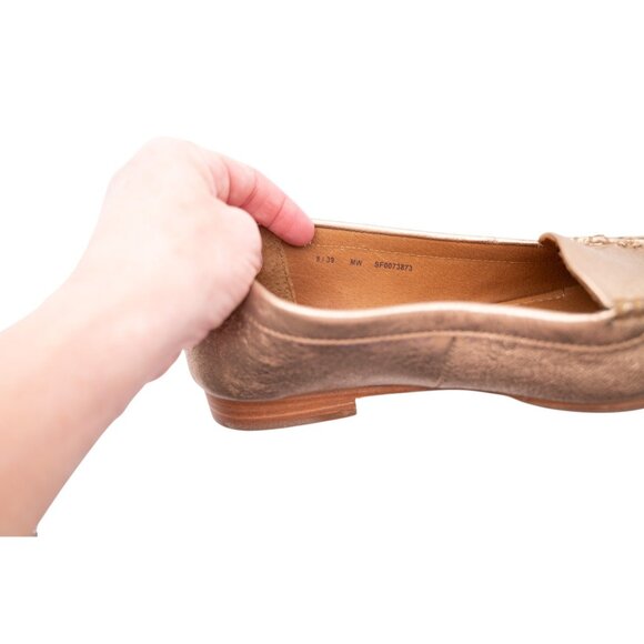 NWOB Sofft Krambay Loafers Comfort Shoes Sz 8 Rose Gold Metallic Arch Support - Picture 7 of 12